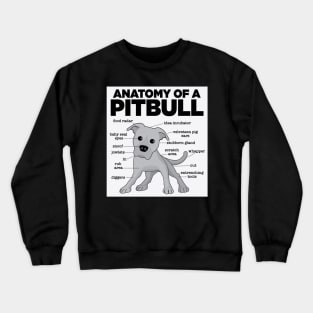 Anatomy Of A Pitbull Crewneck Sweatshirt